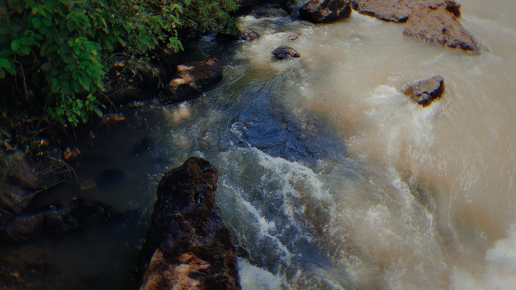 Stones and water